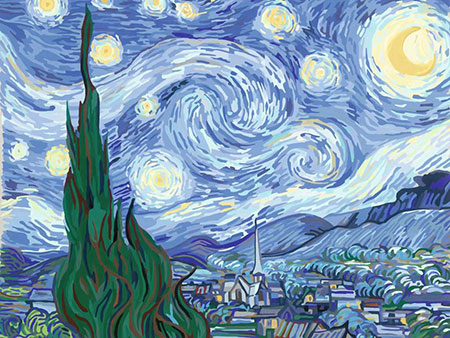 Malen nach Zahlen Bild Starry Night, van Gogh (ART Collection) - 23518 von Ravensburger