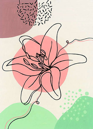 Malen nach Zahlen Bild Floral Line Art - 23542 von Ravensburger