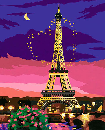 Malen nach Zahlen Bild Eiffelturm bei Nacht - 23624 von Ravensburger