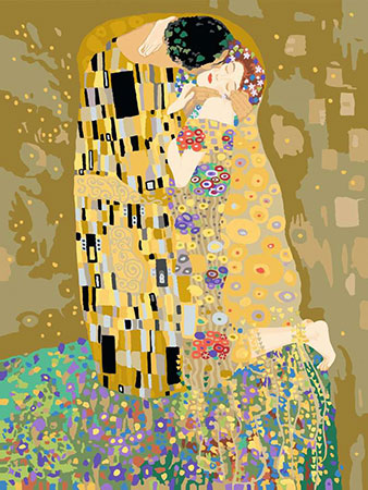 Malen nach Zahlen Bild The Kiss, Klimt (ART Collection) - 23648 von Ravensburger