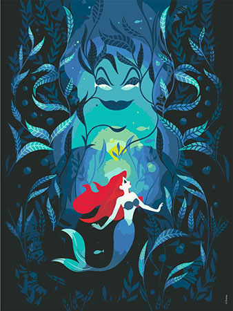 Malen nach Zahlen Bild Disney Princess - Ariel und Ursula - 23732 von Ravensburger