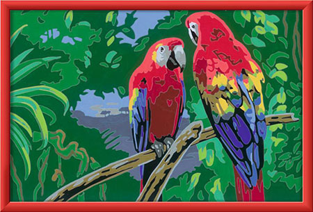Malen nach Zahlen Bild Bunte Papageien - 23770 von Ravensburger