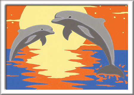 Malen nach Zahlen Bild Springende Delfine - 29602 von Ravensburger