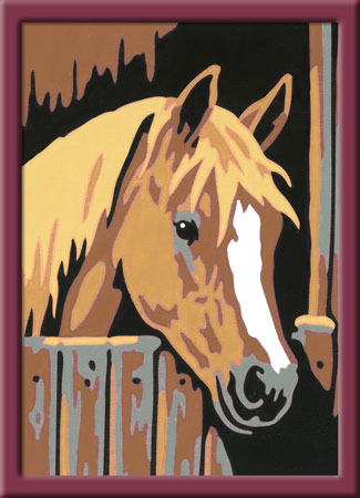 Malen nach Zahlen Bild Pferd im Stall - 29685 von Ravensburger
