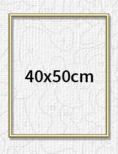 Malen nach Zahlen Bild Goldfarbener Aluminium Bilderrahmen 40 x 50 cm - 605110710 von Schipper
