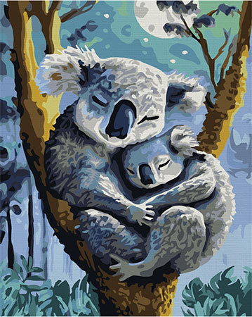Malen nach Zahlen Bild Koala mit Baby - 609240907 von Schipper