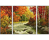 Malen nach Zahlen Bild Flusslandschaft - Triptychon - 609260779 von Schipper