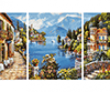 Malen nach Zahlen Bild Lago Romantico - Triptychon - 609260818 von Schipper