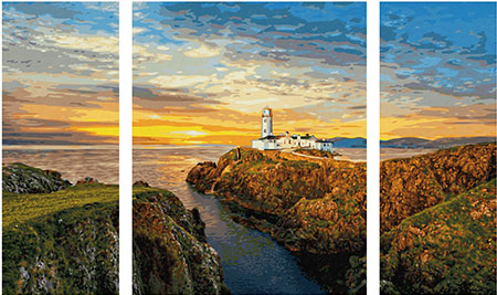 Malen nach Zahlen Bild An Irlands Küsten - Triptychon - 609260886 von Schipper