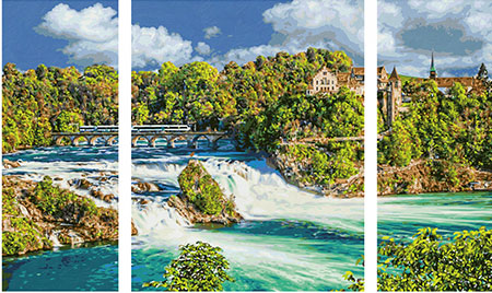 Naturschauspiel Rheinfall - Triptychon