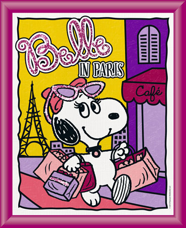 Malen nach Zahlen Bild Peanuts - Belle in Paris - 609440725 von Schipper