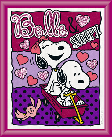 Malen nach Zahlen Bild Peanuts - Belle und Snoopy - 609440726 von Schipper