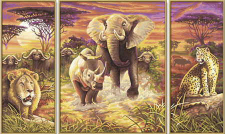 Malen nach Zahlen Bild Tiere Afrikas - 609260520 von Schipper