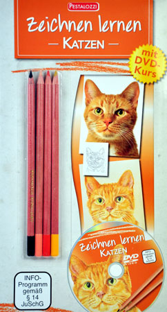 Malen nach Zahlen Bild Zeichnen lernen - Katzen - mit Lern-DVD - 138431 von Sonstige
