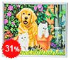 Malen nach Zahlen Bild Katzen und Hunde - Freunde frs Leben - CAM-11 von Craft Buddy
